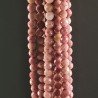 Rhodonite Prima Scelta Perline Forma Tondo Sfaccettato 04mm