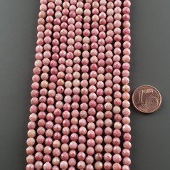 Rhodonite Prima Scelta Perline Forma Tondo Sfaccettato 04mm