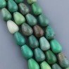 Crisoprasio Perline Forma Goccia Tondo Liscio Foro Passante 12x09mm