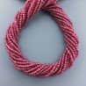 Giada Rubino in Perline Forma Rondelle Sfaccettato Foro Passante 03mm