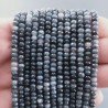 Giada Grigia Sfumata in Perline Forma Rondelle Sfaccettato Foro Passante 04x03mm