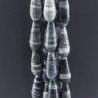 Serpentite Naturale in Perline Forma Goccia Tondo Sfaccettato Foro Passante 20x8mm