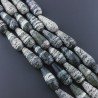 Serpentite Naturale in Perline Forma Goccia Tondo Sfaccettato Foro Passante 20x8mm