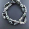 Serpentite Naturale in Perline Forma Goccia Tondo Sfaccettato Foro Passante 20x8mm