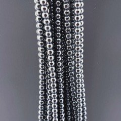 Ematite Naturale Perline Forma Tondo Liscio 03mm
