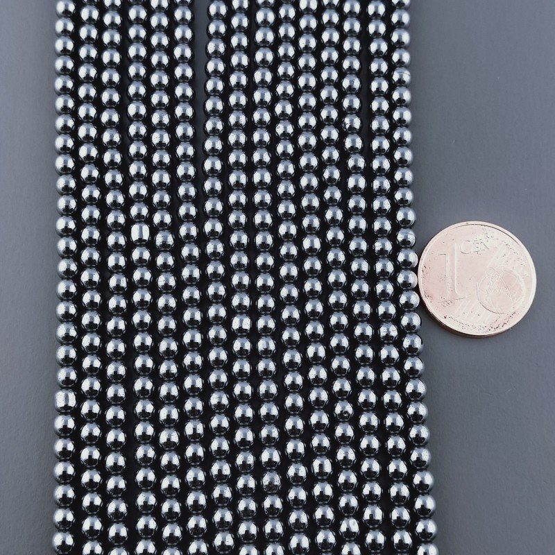 Ematite Naturale Perline Forma Tondo Liscio 03mm Ematite Naturale Perline Forma Tondo Liscio 03mm