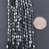 Ematite Perline Forma Cilindro Pepite Liscio Foro Passante 02x03mm