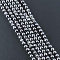 Ematite Argentato Perline Forma Tondo Liscio 03mm