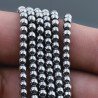 Ematite Argentato Perline Forma Tondo Liscio 03mm