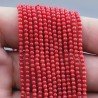 Corallo Bamboo Rosso Perline Forma Tondo Liscio 02mm