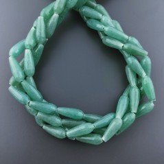 Avventurina Verde Perline Forma Goccia Tondo Sfaccettato Foro Passante 16x6mm Avventurina Verde Perline Forma Goccia Tondo Sfaccettato Foro Passante 16x6mm