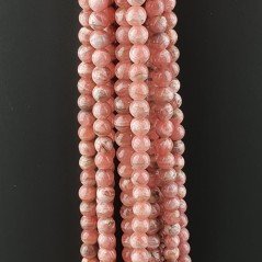 Rhodocrosite Naturale Perline Forma Tondo Liscio 06mm