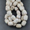 Aulite Bianca Perline Forma Barilotto Liscio 13X18mm