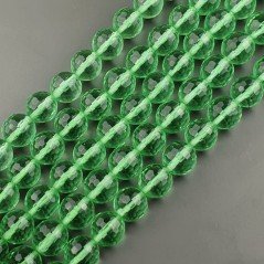 Ossidiana Verde Perline Forma Tondo Sfaccettato 12mm