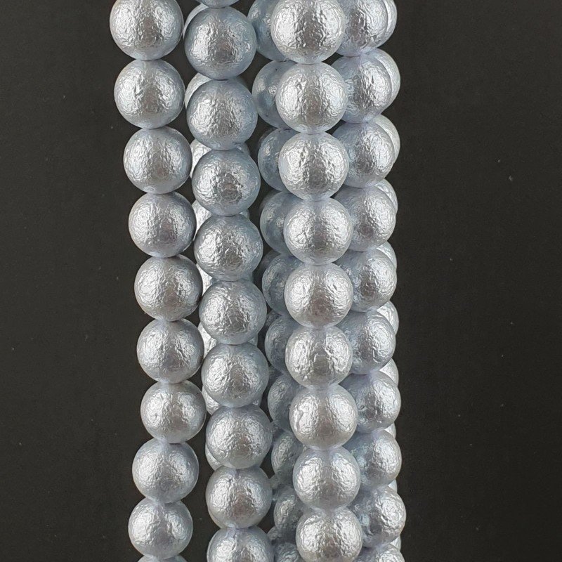 Perle Di Maiorca Grigio Perline Forma Tondo Grezzo Liscio 08mm
