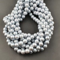 Perle Di Maiorca Grigio Perline Forma Tondo Grezzo Liscio 08mm