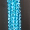 Cristallo Azzurro Perline Forma Tondo Sfaccettato 08mm