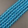 Cristallo Azzurro Perline Forma Tondo Sfaccettato 08mm