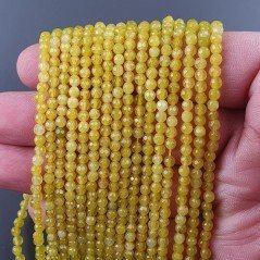 Giada Limone Perline Forma Tondo Sfaccettato 03mm