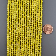 Giada Limone Perline Forma Tondo Sfaccettato 03mm