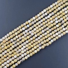 Giada Gialla Multicolore Perline Forma Tondo Sfaccettato 03mm