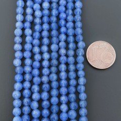 Giada Celeste Perline Forma Tondo Sfaccettato 04mm