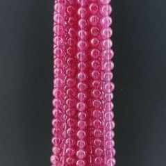 Giada Fucsia Perline Forma Tondo Liscio 04mm
