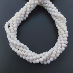 Corallo Bamboo Beige Perline Forma Tondo Liscio 04mm