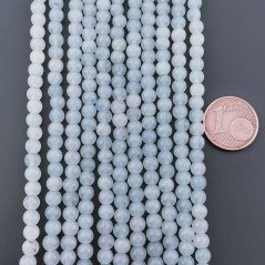 Giada Acquamarina Perline Forma Tondo Liscio 04mm