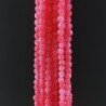 Giada Rosa Perline Forma Tondo Sfaccettato 03mm