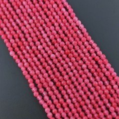 Giada Rosa Perline Forma Tondo Sfaccettato 03mm