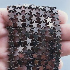 Ematite Bronzato Perline Forma Stella Piatto Liscio Foro Passante 08mm