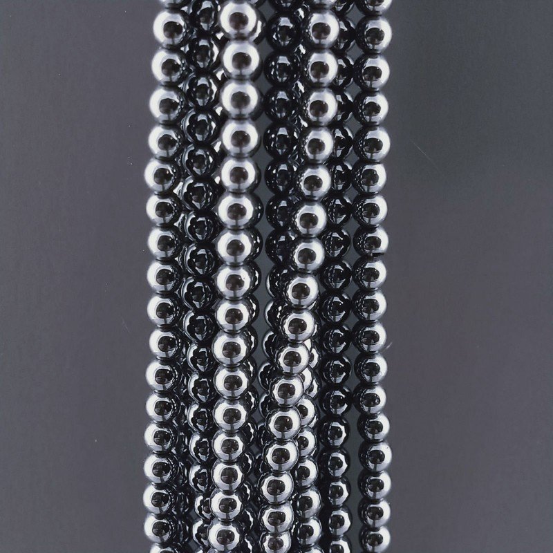 Ematite Naturale Perline Forma Tondo Liscio 04mm