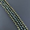 Ematite Verde Metallizato Perline Forma Tondo Sfaccettato 04mm