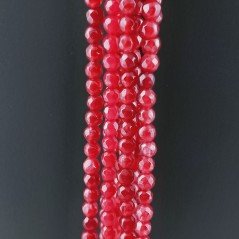 Giada Rubino Perline Forma Tondo Sfaccettato 03mm