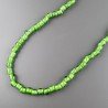 Perline in Vetro Stile Murano Verde Liscio Foro Passante