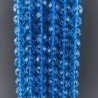 Cristallo Topazio Azzurro Perline Forma Tondo Sfaccettato 11mm