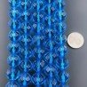 Cristallo Topazio Azzurro Perline Forma Tondo Sfaccettato 11mm