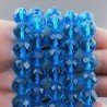 Cristallo Topazio Azzurro Perline Forma Tondo Sfaccettato 11mm