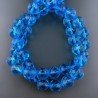 Cristallo Topazio Azzurro Perline Forma Tondo Sfaccettato 11mm