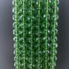 Cristallo Verde Chiaro Perline Forma Tondo Sfaccettato 11mm
