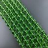 Cristallo Verde Chiaro Perline Forma Tondo Sfaccettato 11mm