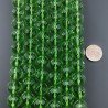 Cristallo Verde Chiaro Perline Forma Tondo Sfaccettato 11mm