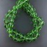 Cristallo Verde Chiaro Perline Forma Tondo Sfaccettato 11mm