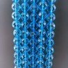 Cristallo Topazio Azzurro Perline Forma Tondo Sfaccettato 11mm