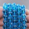 Cristallo Topazio Azzurro Perline Forma Tondo Sfaccettato 11mm