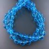 Cristallo Topazio Azzurro Perline Forma Tondo Sfaccettato 11mm