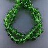 Cristallo Verde Scuro Perline Forma Tondo Sfaccettato 10mm