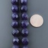 Agata Viola Perline Forma Tondo Sfaccettato 10mm