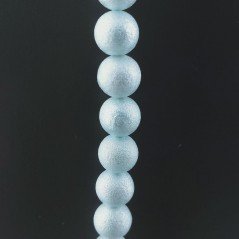 Perle Di Maiorca Azzurro Chiaro Perline Forma Tondo Liscio Satinato-Matte 10mm